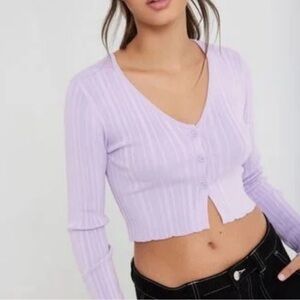 Garage Lavender Crop Top